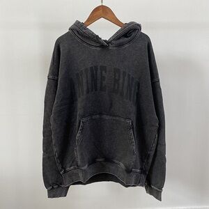 Anine Bing Washed Black Hoodie